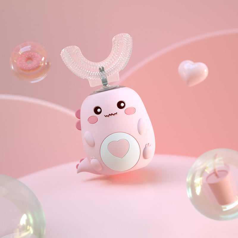 DinoSmile™ Ultrasonic U-Shaped Kids Toothbrush | 360° Automatic Cleaner