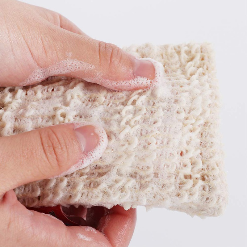EarthScrub™ Natural Sisal Soap Saver | Exfoliating Fiber Pouch