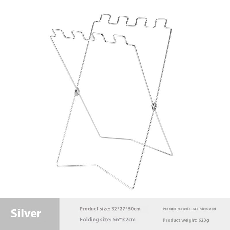 CampClean™ Foldable Trash Bag Stand | Portable Waste & Recycling Holder