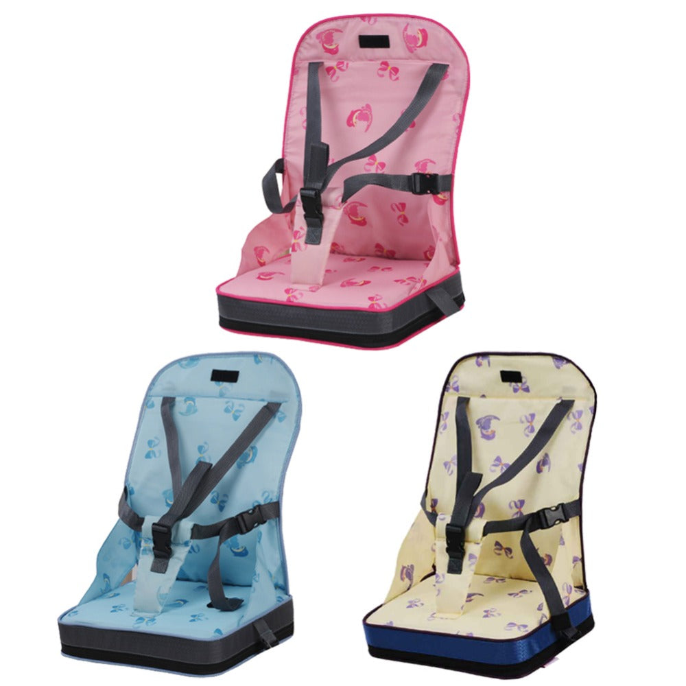 TinyDiner™ Patterned Travel Booster Seat | Foldable High Chair Harness