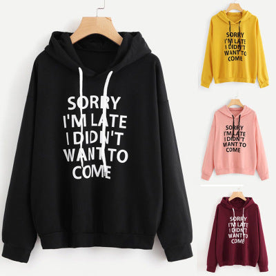 The "Sorry I’m Late" Statement Hoodie | Ultra-Soft Oversized Graphic Sweatshirt