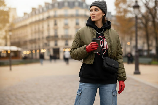 The Coquette Luxe™ | Slim-Fit Faux Leather Bow Detail Gloves