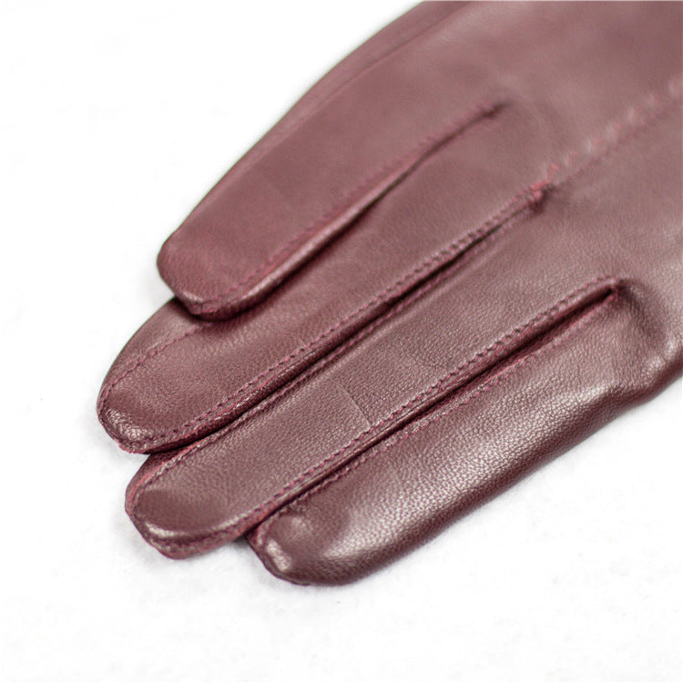 The Coquette Luxe™ | Slim-Fit Faux Leather Bow Detail Gloves