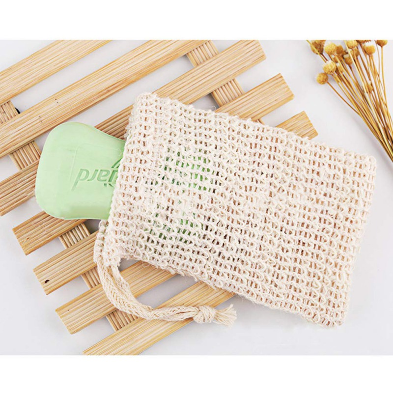 EarthScrub™ Natural Sisal Soap Saver | Exfoliating Fiber Pouch