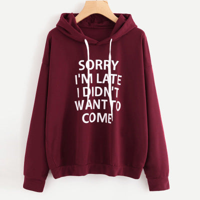 The "Sorry I’m Late" Statement Hoodie | Ultra-Soft Oversized Graphic Sweatshirt