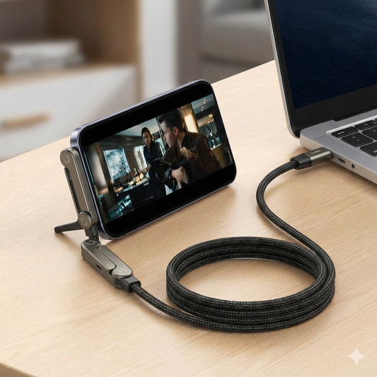 The "Invisible Stand" Super Fast Charging Cable