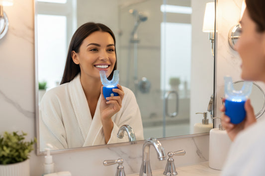 SmileStrobe™ LED Whitening Kit | Viral 5-LED Accelerator with Precision Gel Applicators