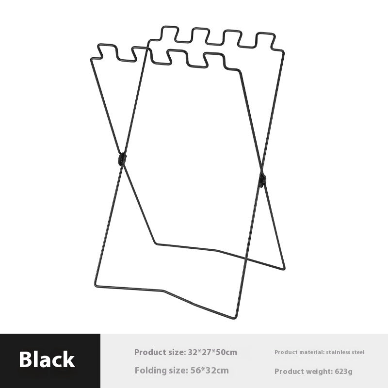 CampClean™ Foldable Trash Bag Stand | Portable Waste & Recycling Holder