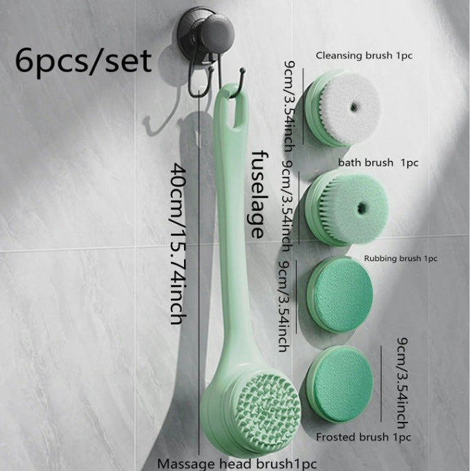 HydroGlow™ Long-Reach Electric Exfoliating Body Brush | The Back Scrubber