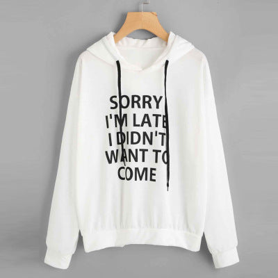 The "Sorry I’m Late" Statement Hoodie | Ultra-Soft Oversized Graphic Sweatshirt