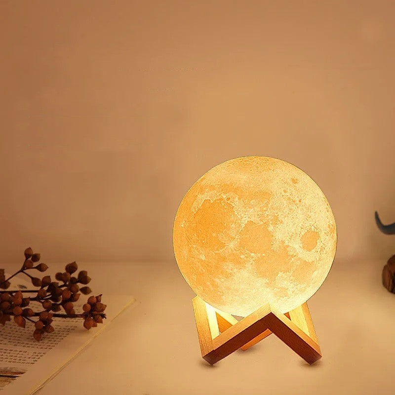 LunaGlow™ 3D Moon Lamp | Viral Aesthetic Night Light & Moon Decor
