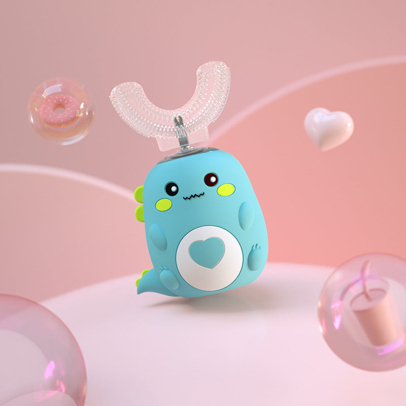 DinoSmile™ Ultrasonic U-Shaped Kids Toothbrush | 360° Automatic Cleaner