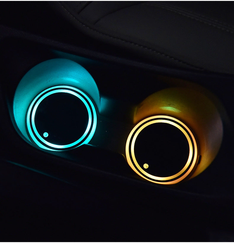 DriveGlow™ Smart LED Car Cup Holder Lights