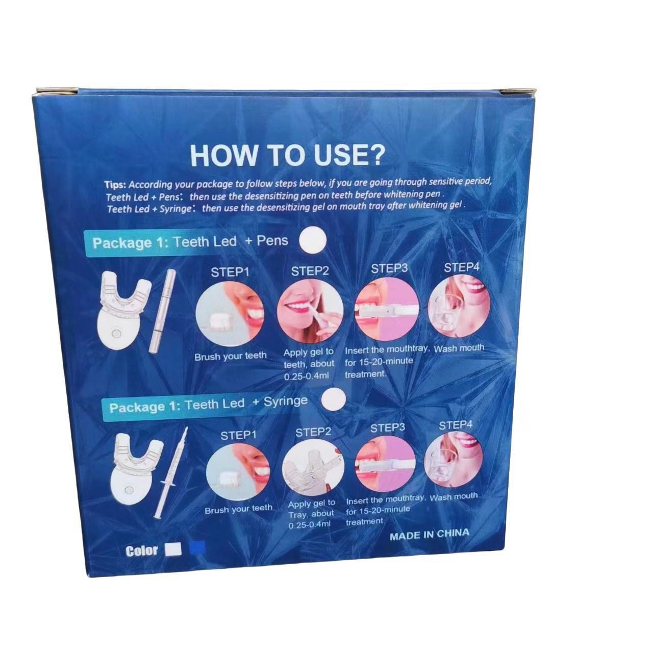 SmileStrobe™ LED Whitening Kit | Viral 5-LED Accelerator with Precision Gel Applicators