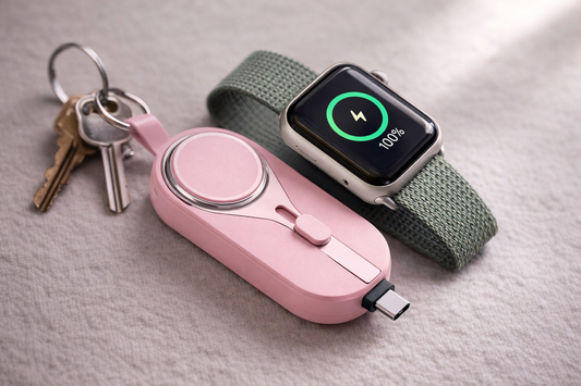 The 1% Savior: 2-in-1 Magnetic Watch & Phone Keychain Power Bank