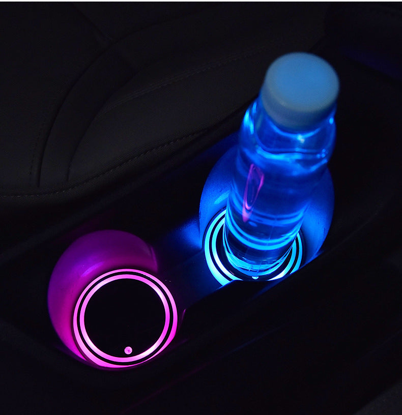 DriveGlow™ Smart LED Car Cup Holder Lights