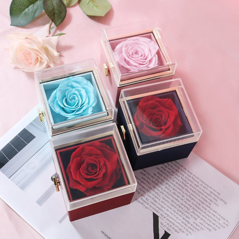 EternalRose™ Preserved Flower Jewelry Box | Viral Hidden Necklace Gift Set
