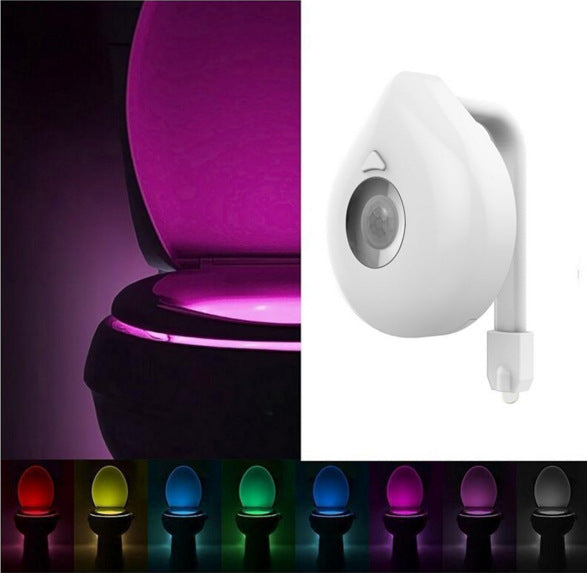 SmartGlow Motion-Activated Toilet Night Light | 8-Color LED Sensor