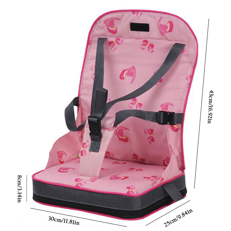 TinyDiner™ Patterned Travel Booster Seat | Foldable High Chair Harness