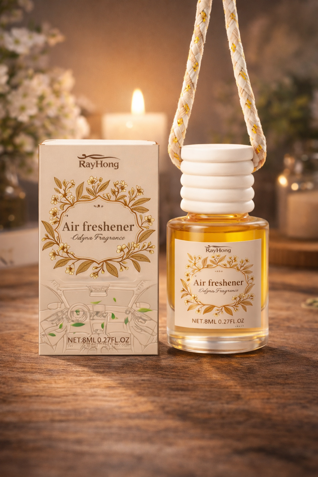 DriveAura™ Hanging Car Cologne | Viral Aesthetic Essential Oil Diffuser