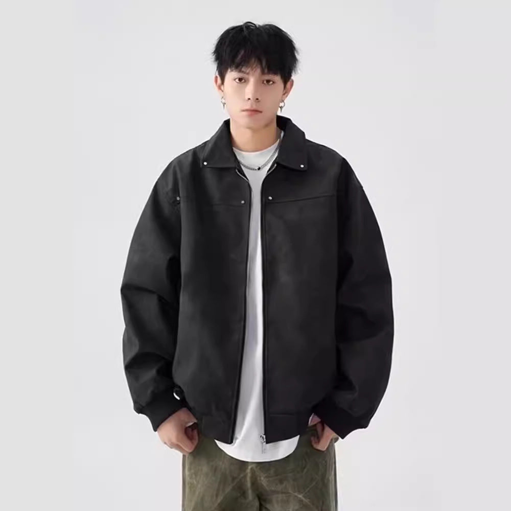 UrbanEdge™ Blush Acid-Wash Bomber