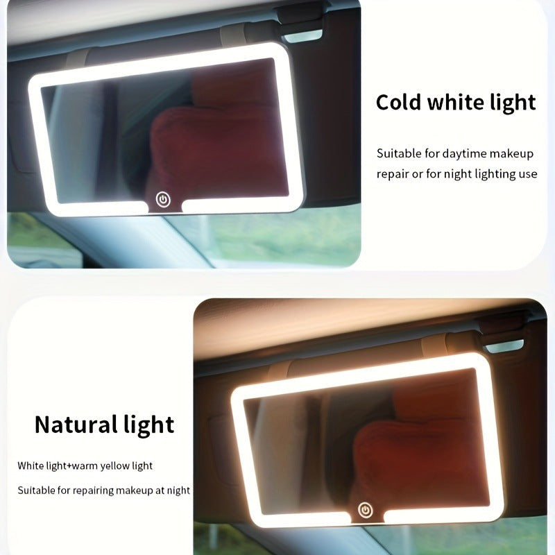 The Ultimate Car Vanity Mirror (Rechargeable LED)