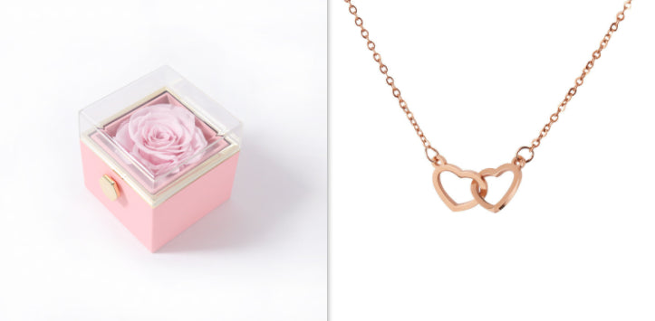 EternalRose™ Preserved Flower Jewelry Box | Viral Hidden Necklace Gift Set