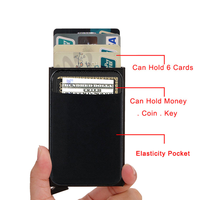 QuickStack™ Aluminum Pop-Up Wallet | Viral Instant Access RFID Blocking Card Holder