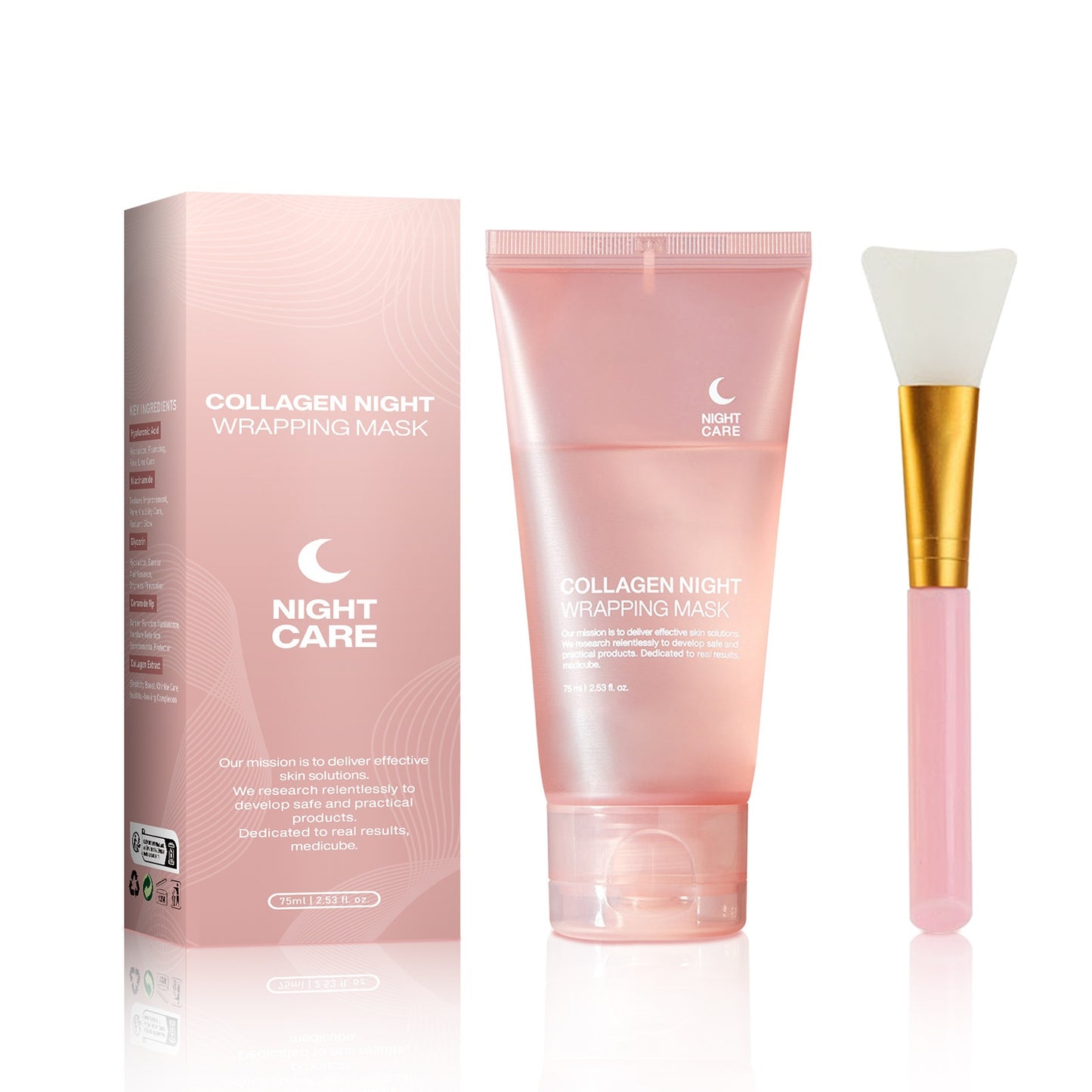 GlowRecover™ Hydrolyzed Collagen Overnight Mask | Intensive Glass Skin Recovery Serum