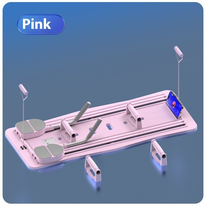 Studio-Flow: Portable All-in-One Pilates Reformer Board & Resistance System