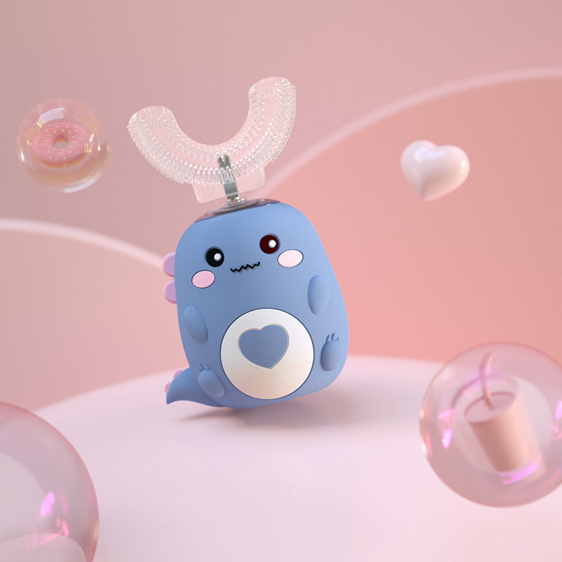 DinoSmile™ Ultrasonic U-Shaped Kids Toothbrush | 360° Automatic Cleaner