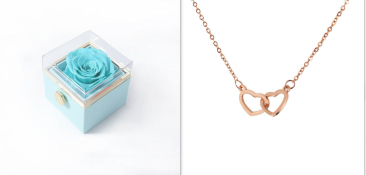 EternalRose™ Preserved Flower Jewelry Box | Viral Hidden Necklace Gift Set