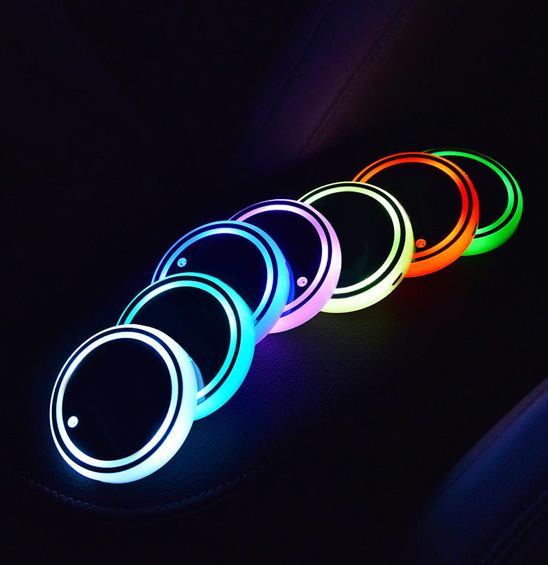 DriveGlow™ Smart LED Car Cup Holder Lights