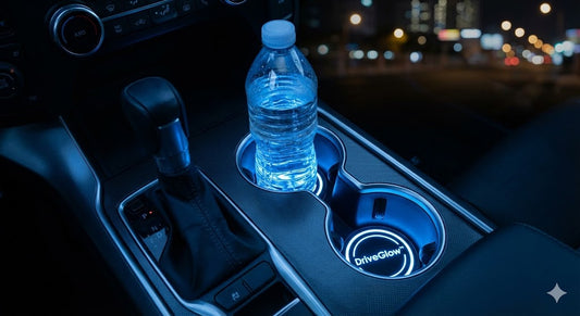 DriveGlow™ Smart LED Car Cup Holder Lights