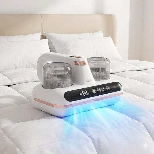 PureRest™ Wireless UV Bed Vacuum | Deep Clean Mite Remover