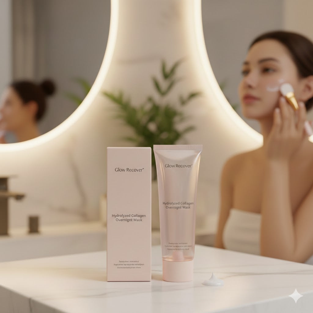 GlowRecover™ Hydrolyzed Collagen Overnight Mask | Intensive Glass Skin Recovery Serum