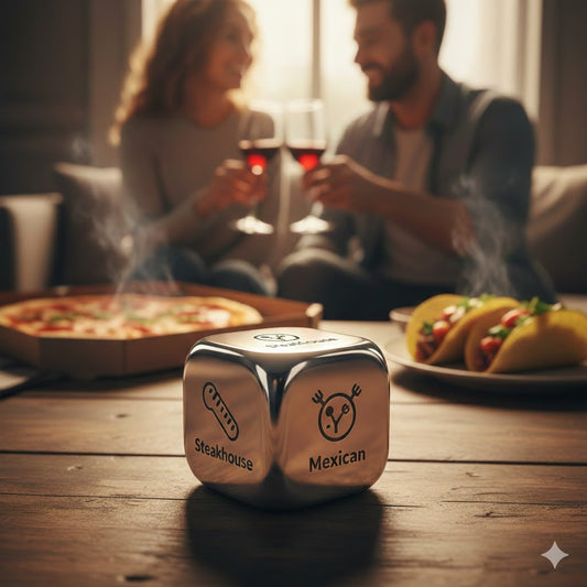 DecisionDice™ Date Night Food Decider | Viral Couple's Dinner Decision Make