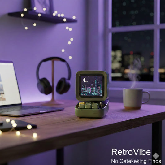 RetroVibe™ Pixel Art Bluetooth Speaker & Desktop Companion