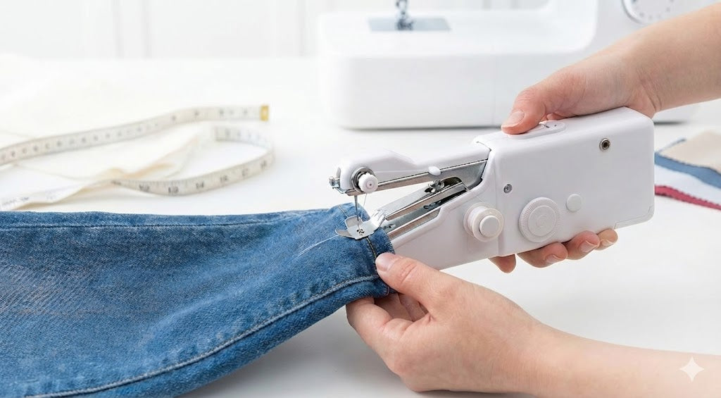 QuickStitch Handheld Cordless Sewing Machine | Instant Repairs On-The-Go